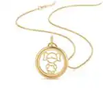Colar menina folheado a ouro 18k - Imagem 3