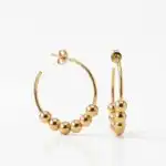 BRINCO FOLHEADA A OURO 18K - Imagem 3