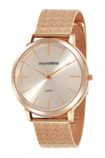 Relógio de Pulso Mondaine CX Metal e Pulseira Aço. Rosê. 76784LPMVRE3