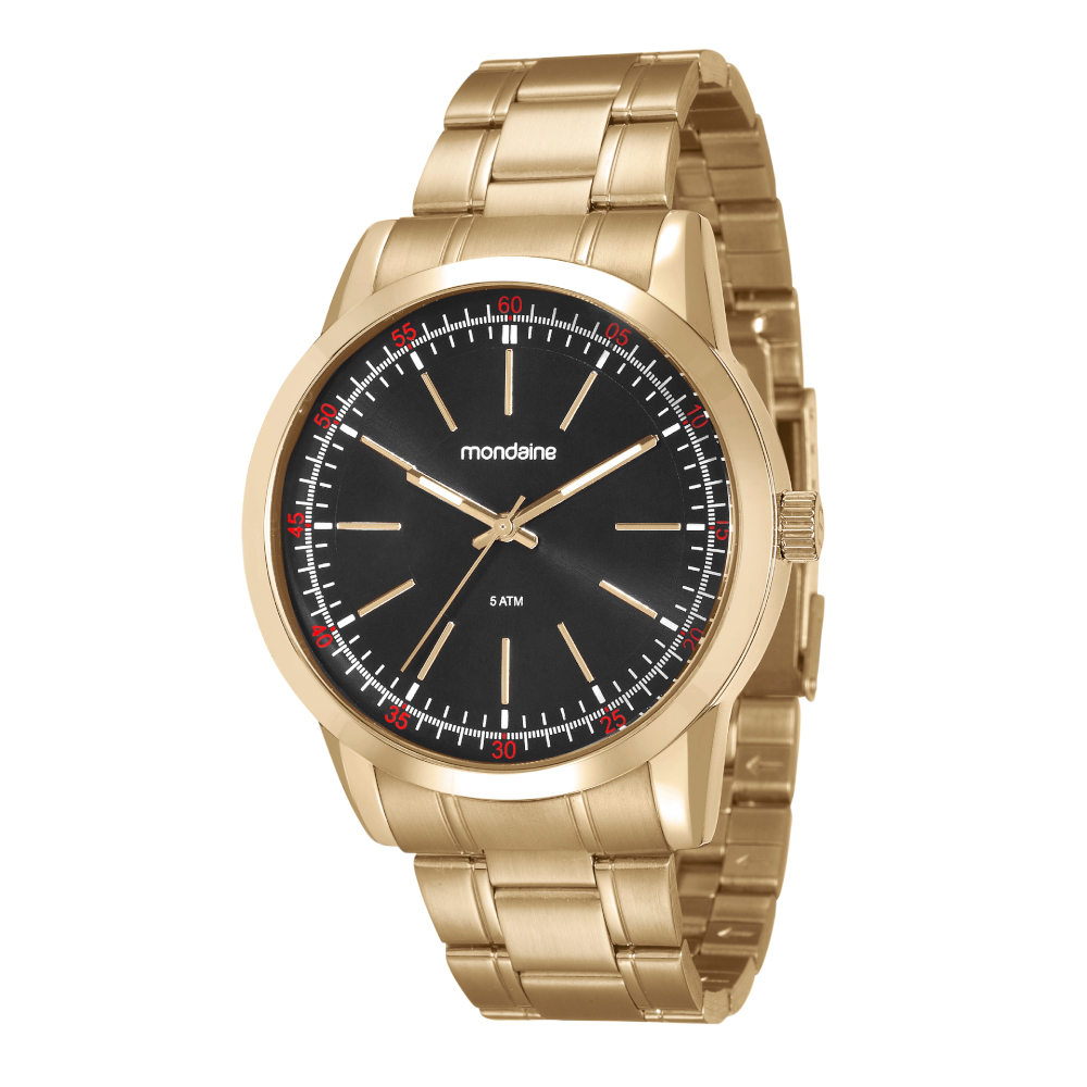 94985GPMVDE2 Relógio Masculino Robusto Dourado Cód:94985GPMVDE2 - Imagem 1
