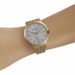 Relogio Mondaine Feminino dourado grande aço inox 99484lpmvda - Imagem 3