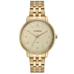 Kit Relógio Feminino Casual Dourado Com Semijoias Cód. 32596LPMKDE1K1