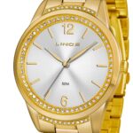 Relógio Lince Analógico Dourado Código LRGJ075L S2KX - Imagem 4