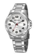 Relógio Seculus Analógico Prata Masculino Código 20787G0SVNA1