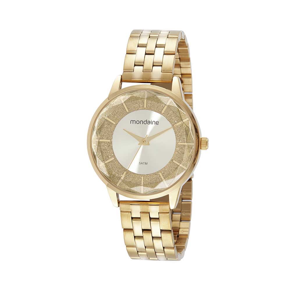 32375LPMVDE1 Relógio Mondaine Feminino Dourado Analógico Código 32375LPMVDE1 - Imagem 1