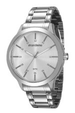 Relógio Mondaine Masculino Prata Analógico Código 99135G0MVNE3