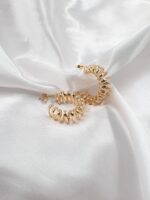 Brinco Argola Folheado a Ouro 18K
