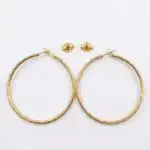 Argola Folheada a Ouro 18k - Imagem 3