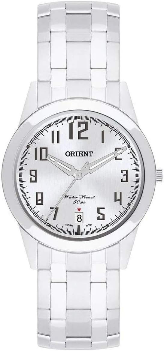 61eiPWW8W4L._AC_SX679_ Relógio Orient Prata Analógico Código MBSS1132A S2SX - Imagem 1