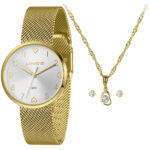 Relógio Lince Dourado Analógico Código LRGH209L36 K09S