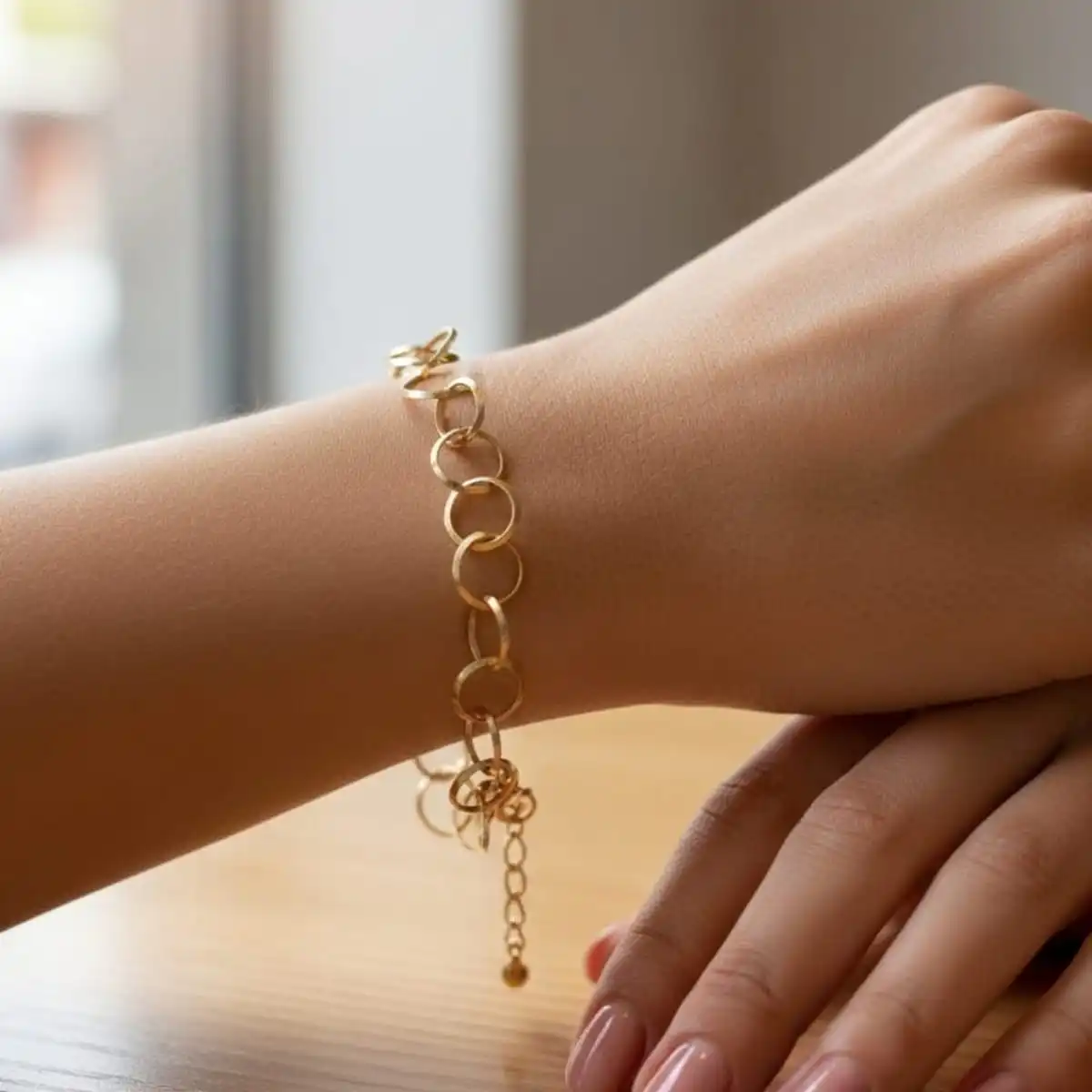 ff Pulseira Folheada a Ouro 18k - Imagem 1