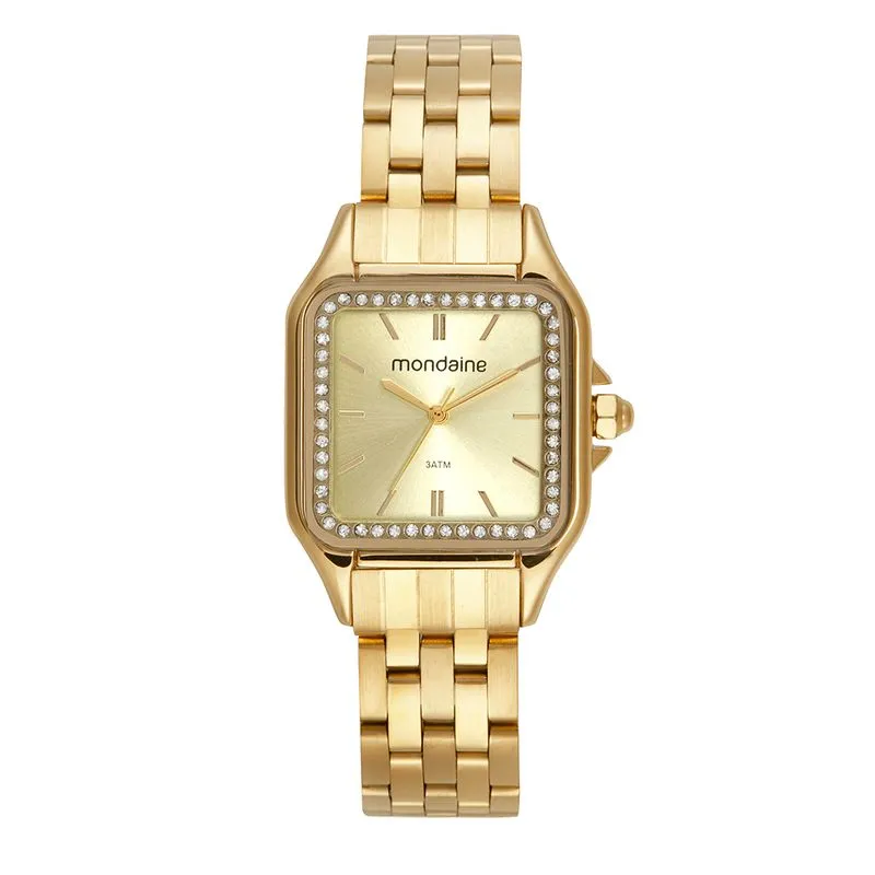 241483-800-auto Relógio Mondaine Dourado Feminino Código 32753LPMVDE1 - Imagem 1