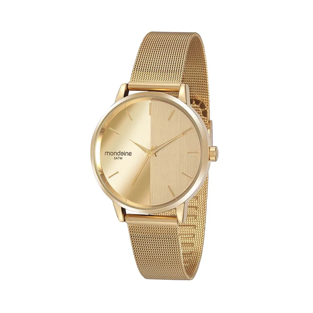 32117LPMVDE1 Relógio Feminino Mondaine Dourado Código 32117LPMVDE1 - Imagem 1