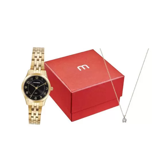 3e1d7d35b4a78791219b28ea5522e22b Relógio Mondaine Feminino Dourado Código 32796LPMKDE2K1 - Imagem 1