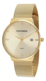 Relógio Feminino Dourado Mondaine Código 32349LPMVDE1