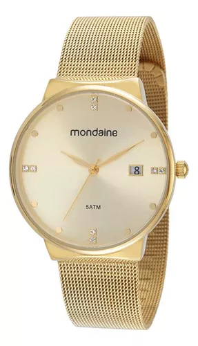 D_NQ_NP_937433-MLU71769308941_092023-O Relógio Feminino Dourado Mondaine Código 32349LPMVDE1 - Imagem 1