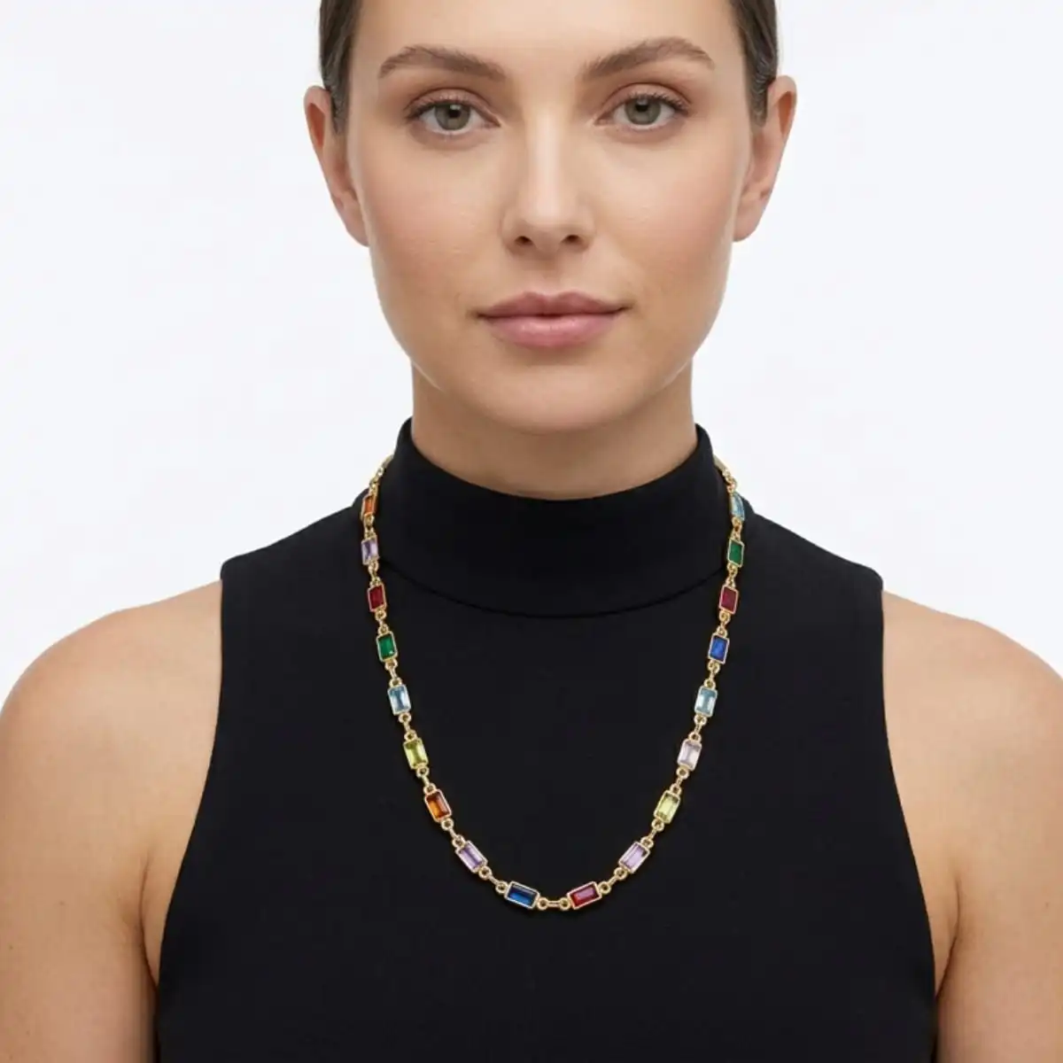 5 Choker com Pingentes Coloridos - Imagem 1