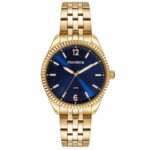 Relógio Feminino Dourado Mondaine Código 32500LPMKDE1