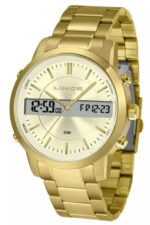 Relógio Lince Masculino Dourado MAG4489S C1KX