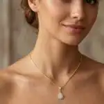 Colar Gota Folheado a Ouro 18k