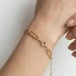 Pulseira Elo Oval e Quadrada