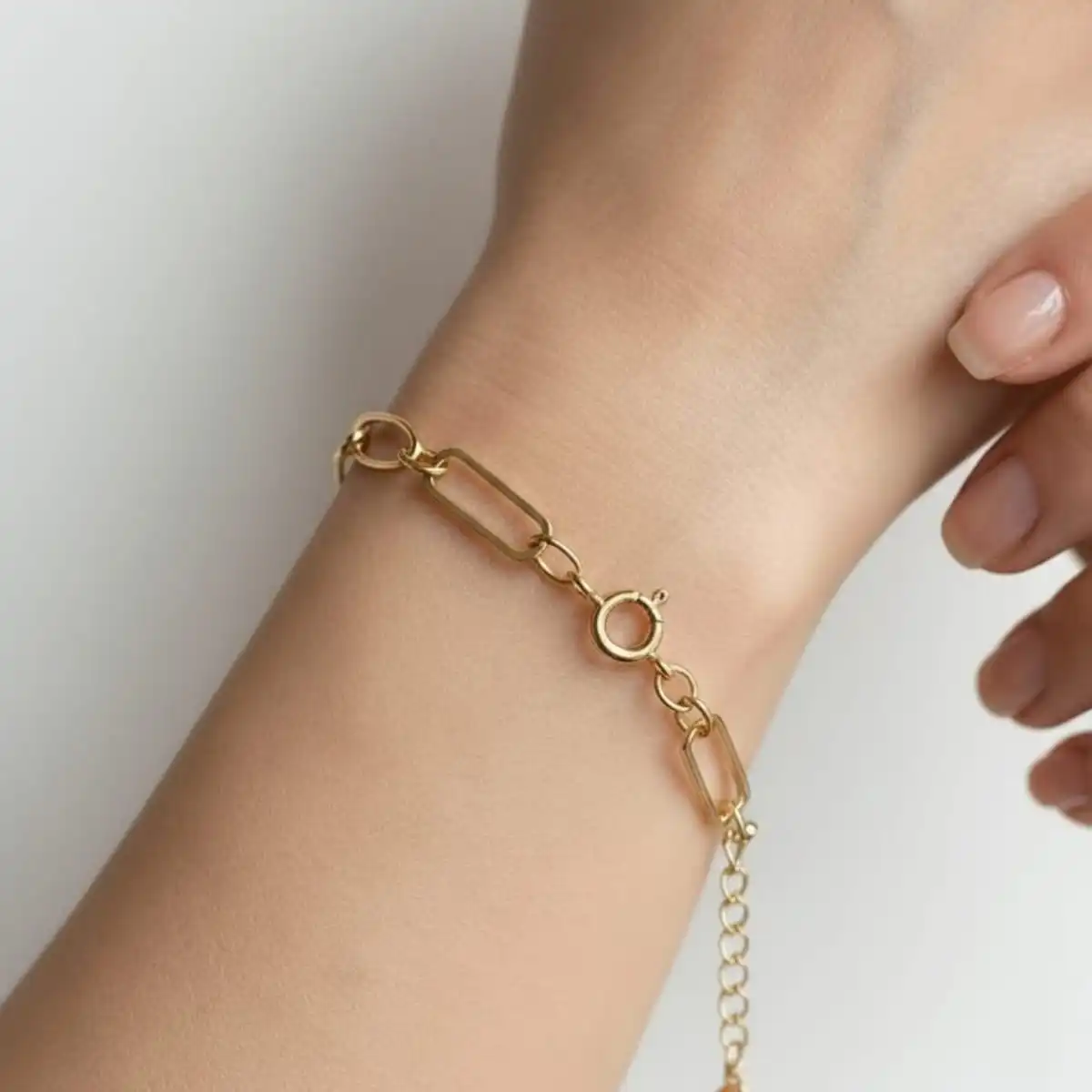 ee Pulseira Elo Oval e Quadrada - Imagem 1