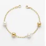 Pulseira de Pérolas e Bolinhas PLF10 - Imagem 3