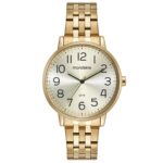 Kit Relógio Feminino Casual Dourado Com Semijoias. 32599LPMKDE1K1