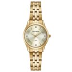 Kit Relógio Feminino Cristais Dourado : 32607LPMKDE1K1