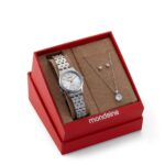 Kit Relógio Feminino Prata Com Semijoias Referência: 32608L0MKNE2K1 - Imagem 2