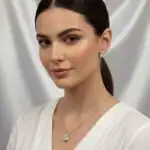 CONJUNTO COLAR E BRINCO PONTO DE LUZ QUADRADO