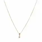 conjunto colar e brinco folheado a ouro 18k - Imagem 3
