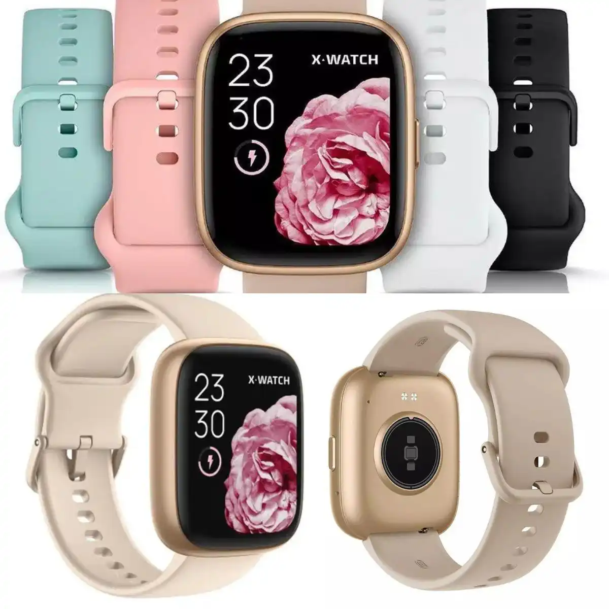 6 Relogio Smartwatch Alexa X-Watch XSWUQPI011A Troca Pulseira - Imagem 1