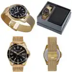 Relógio Seculus Masculino Casual Dourado - Imagem 3