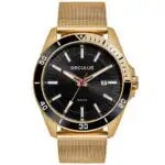 Relógio Seculus Masculino Casual Dourado - Imagem 2