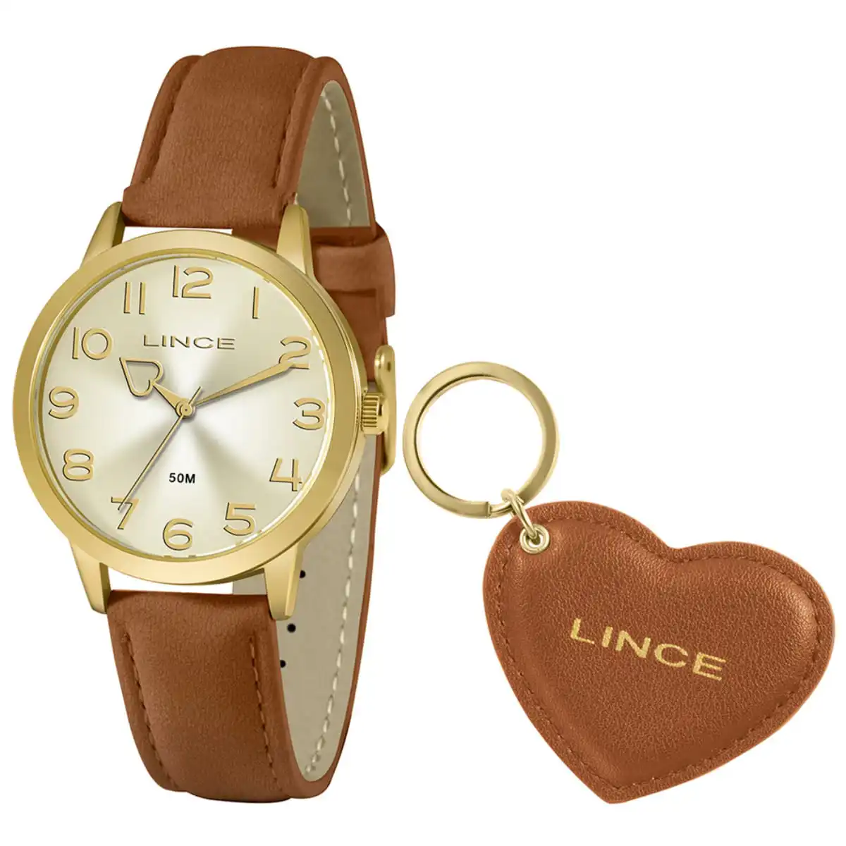 aa Kit Relógio + Chaveiro Lince Feminino LRC4671L - Imagem 1