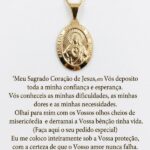 Colar com Medalha Sagrado Coração de Jesus. - Imagem 2