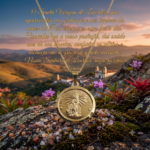 Colar com Medalha Nsra de Lurdes. Folheada a Ouro 18k. - Imagem 2