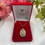 Colar com Medalha do Divino Pai Eterno Folheado a Ouro 18k. - Imagem 2