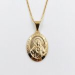 Colar com Medalha Sagrado Coração de Jesus. - Imagem 4