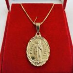Medalha Madre Paulina Folheada a Ouro18k. - Imagem 4