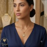 Colar com Medalha Nossa Senhora de Nazaré Folheado a Ouro 18k. - Imagem 5