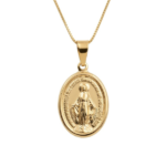 Colar com Medalha Nsra Graças Pequena. - Imagem 9