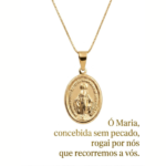Colar com Medalha Nsra Graças Pequena.