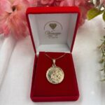 Colar com Medalha São Jorge Folheada a Ouro18k. - Imagem 3