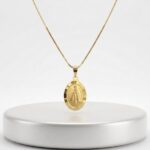 Colar com Medalha Nsra Aparecida Folheado a Ouro 18k. - Imagem 2