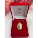 Medalha Nsra das Graças Folheada a Ouro 18k. - Imagem 5
