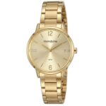 Kit Relógio Feminino Mondaine Dourado 32600LPMKDE1K1