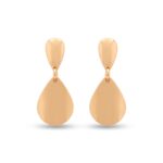 Brinco Pendente Gota Dupla Lisa Folheado  BPGD35 - Imagem 2